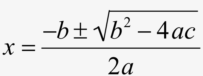 Image04 - Quadratic Formula Transparent - Free Transparent PNG Download ...