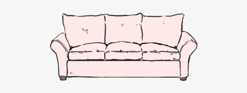 Couch Clipart Transparent Tumblr - Sofa Drawing - Free Transparent PNG  Download - PNGkey