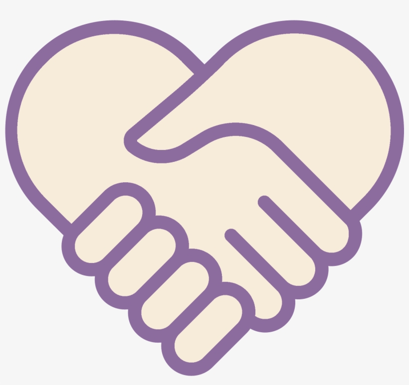 Handshake Heart Icon - Hand Shake Icon, transparent png #4386259
