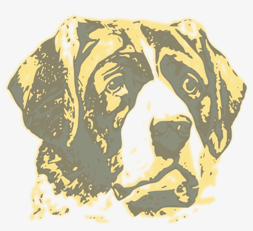 Vintage Dog - Dog Face Portrait T-shirt, transparent png #443038