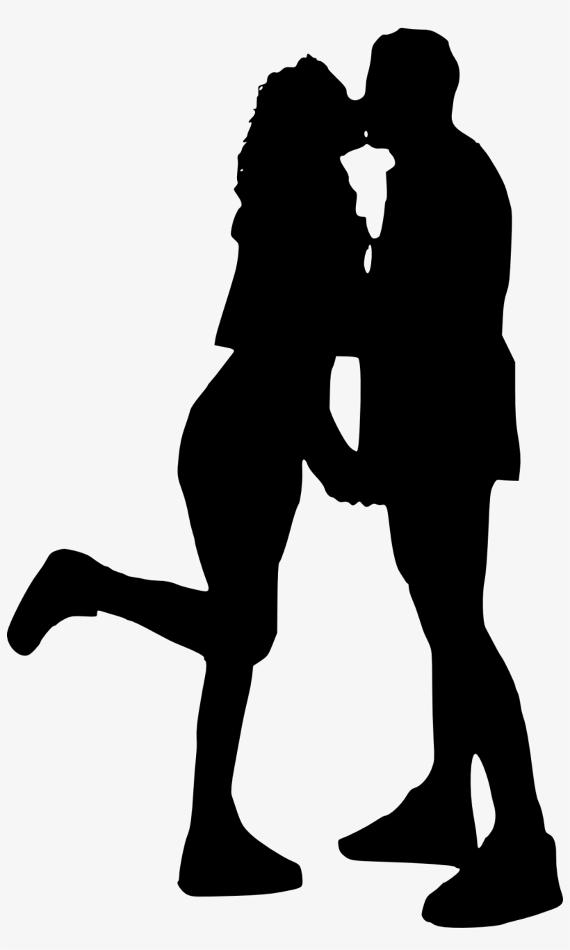 Love Couple Silhouette - Transparent Couple Laughing Silhouette - Free 