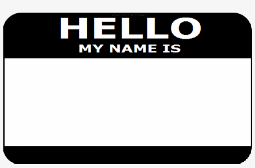 My Is Clip Art - Hello My Name Is Stickers Black - Free Transparent PNG  Download - PNGkey