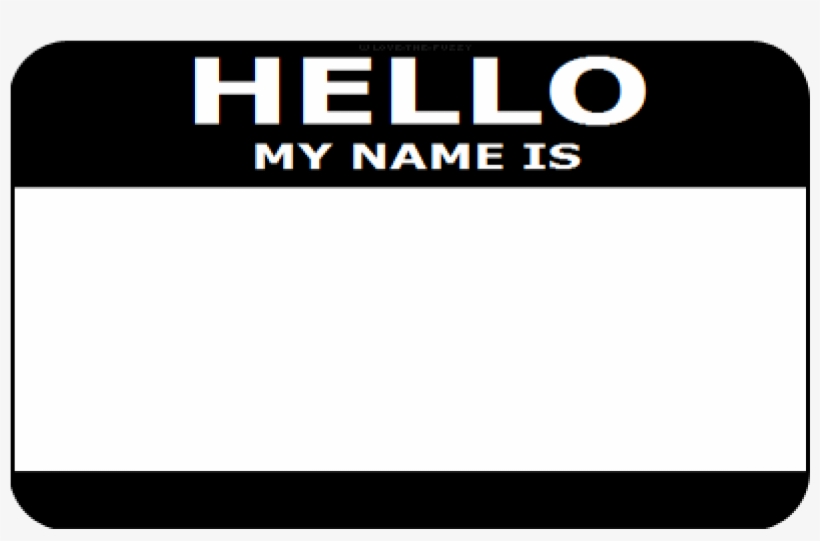 My Is Clip Art Hello My Name Is Stickers Black Free Transparent PNG 