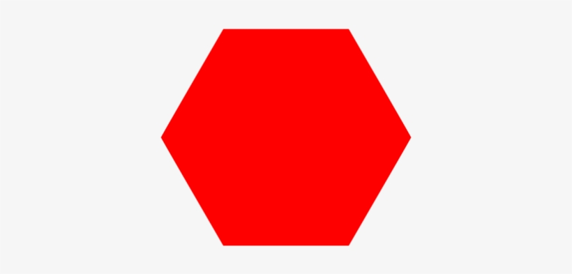 Hexagon Red Hexagon Shape Free Transparent Png Download Pngkey