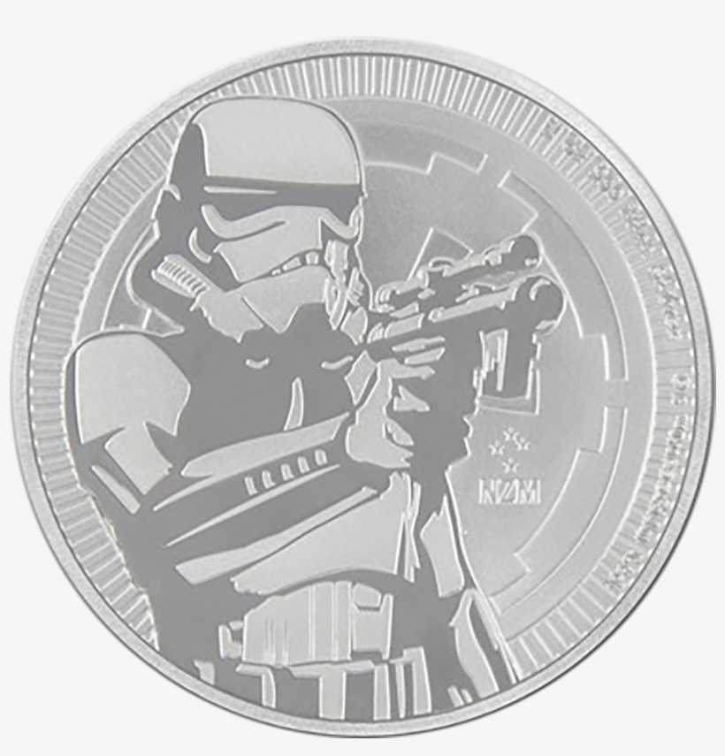 2018 Niue Star Wars Stormtrooper 1oz Silver Coin - Star Wars Silver, transparent png #4420060