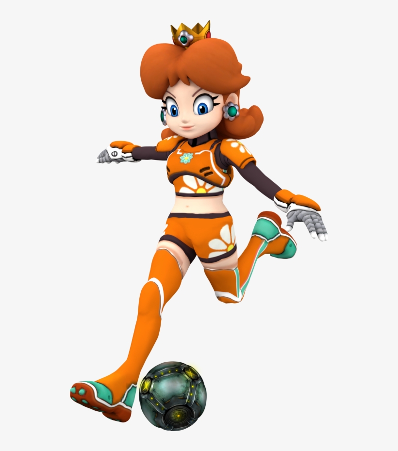 Strikers Daisy - Daisy Mario Strikers Art - Free Transparent PNG ...