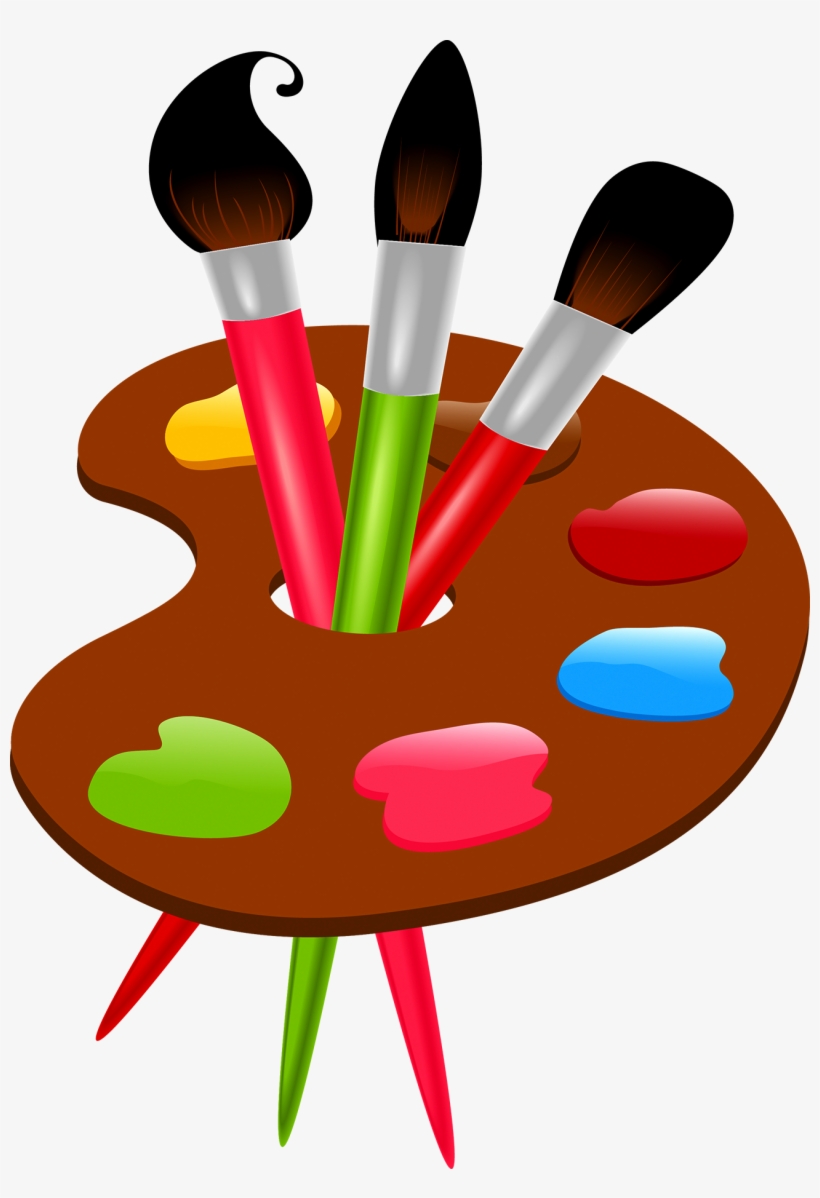 Vector Transparent Download Paintbrush Art Color Wheel - Paint Brush