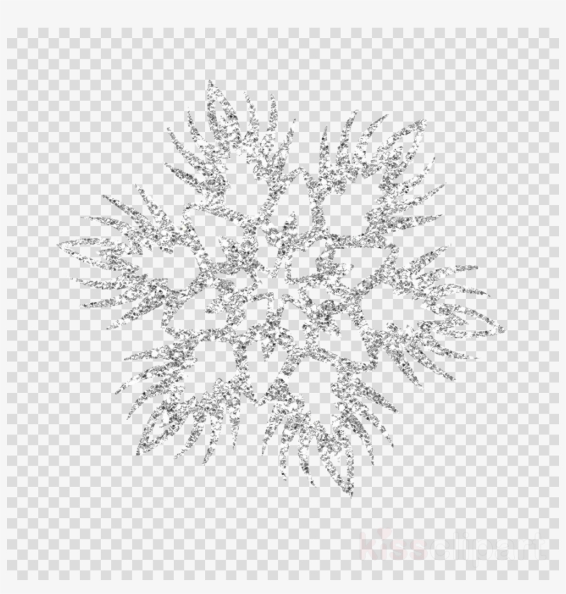 snowflake crystals background clipart
