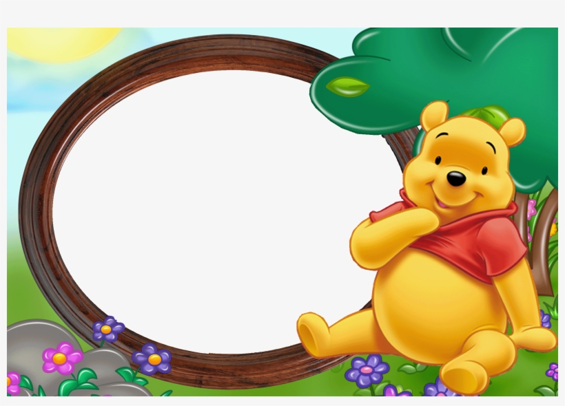 Frame Pencil And In Color - Frame Winnie The Pooh - Free Transparent ...