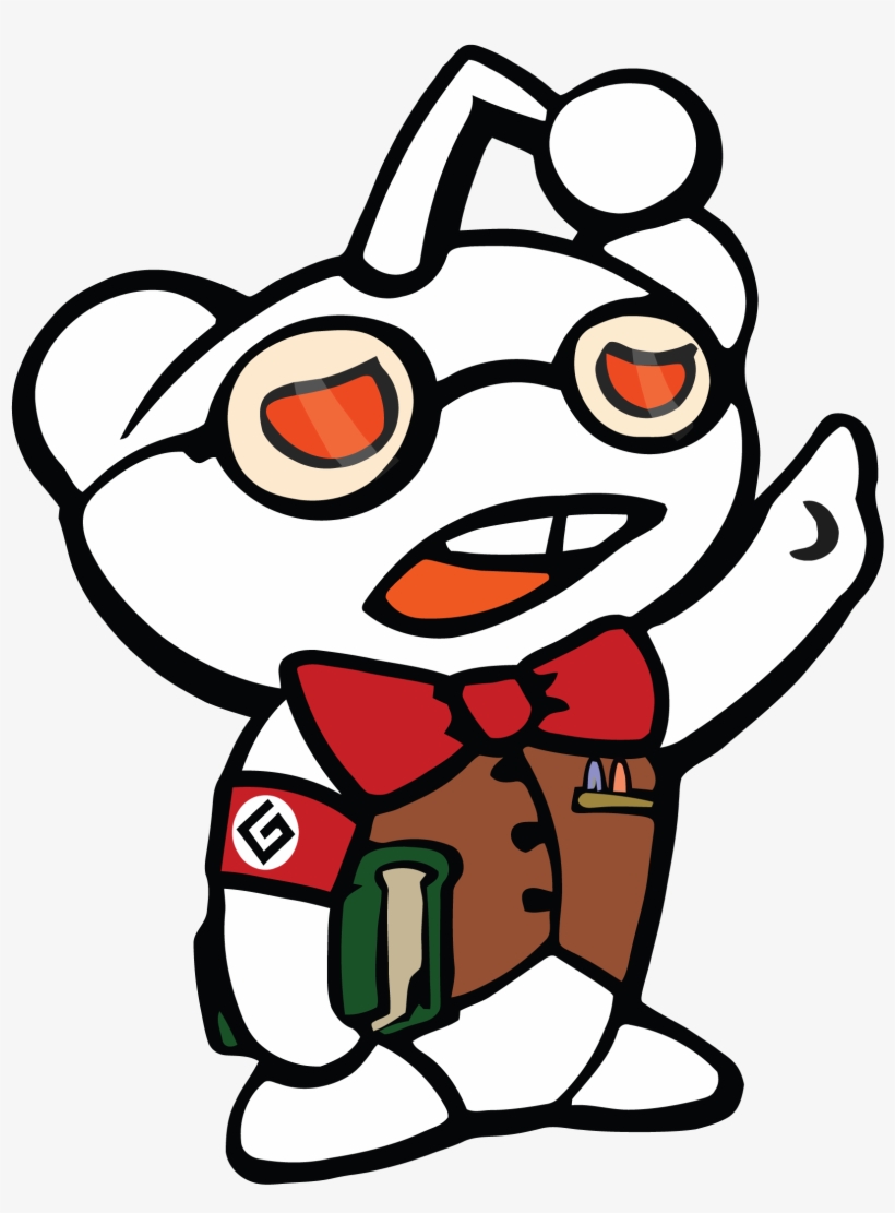 Snoo The Little Reddit Reply Nazi 2160px 2160px Cartoon Free Transparent Png Download Pngkey