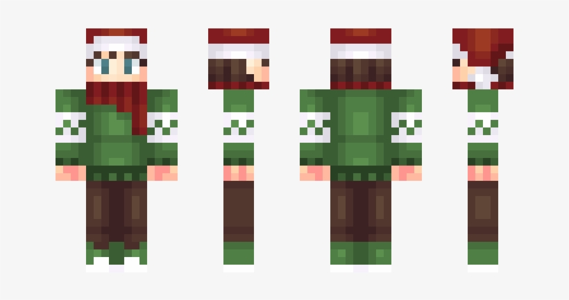 Minecraft Christmas Skin - Free Transparent PNG Download - PNGkey