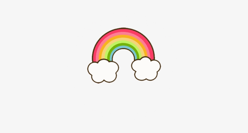 tumblr #kawaii #cute #arcoiris - Merda Kawaii, HD Png Download -  1024x951(#1254441) - PngFind
