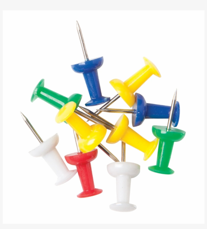 3 Of 4 Push Pin Assorted Pack Multi-coloured Push Drawing - Office Depot  Multi-coloured Push Pins (200/tub) - Free Transparent PNG Download - PNGkey