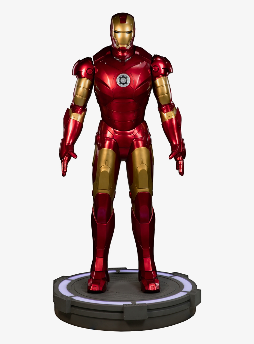 Iron Man Mark Iii Life-size Figure By Sideshow Collectibles - Iron Man - Mark Iii Life Size Statue, transparent png #4744932