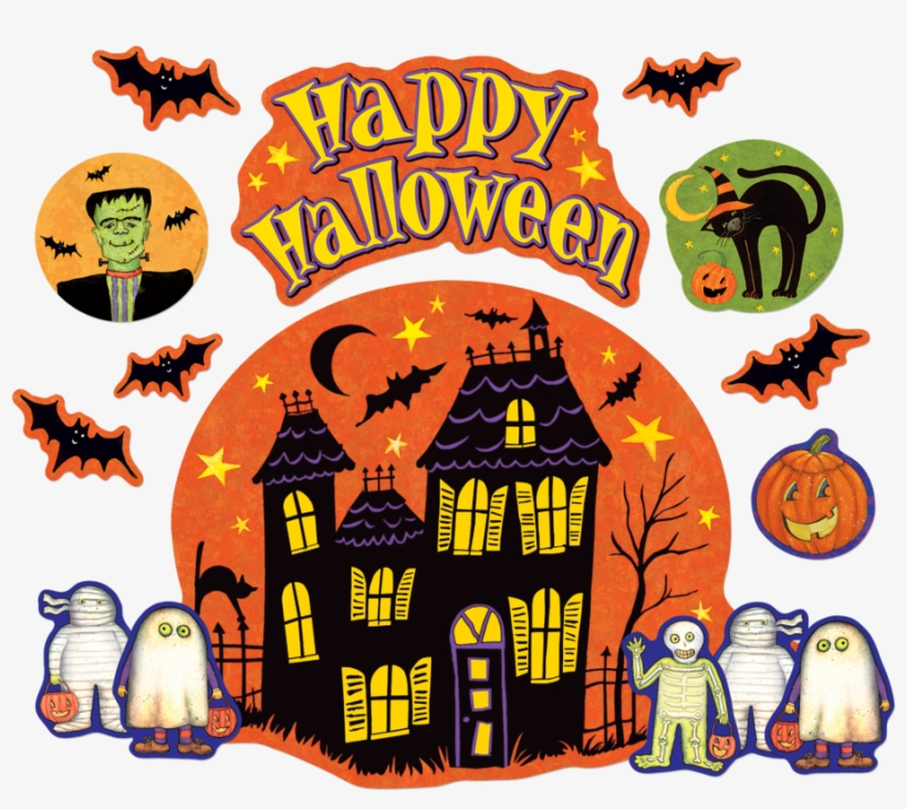 Tcr4796 Happy Halloween Bulletin Board From Susan Winget - Happy Halloween Bulletin Board, transparent png #4745605