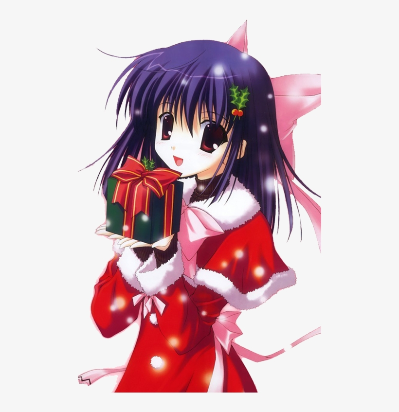 Christmas Anime Girl Digital Art by Anime Art For U - Pixels
