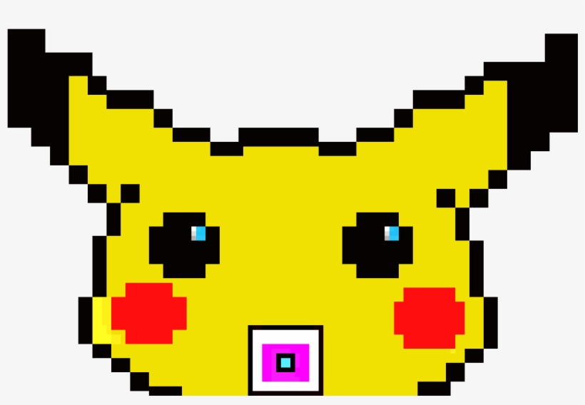 Baby Pikachu - Pikachu Pixel Art - Free Transparent Png Download - Pngkey