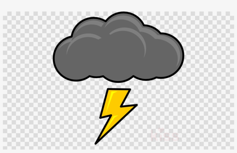 Cartoon Thunder Cloud Clipart Cumulonimbus Cloud Clip - Thunder And