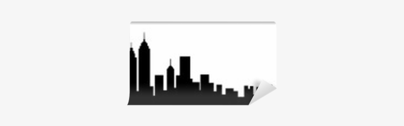 New York City Skyline Silhouette Wall Mural • Pixers® - Get Talking And ...