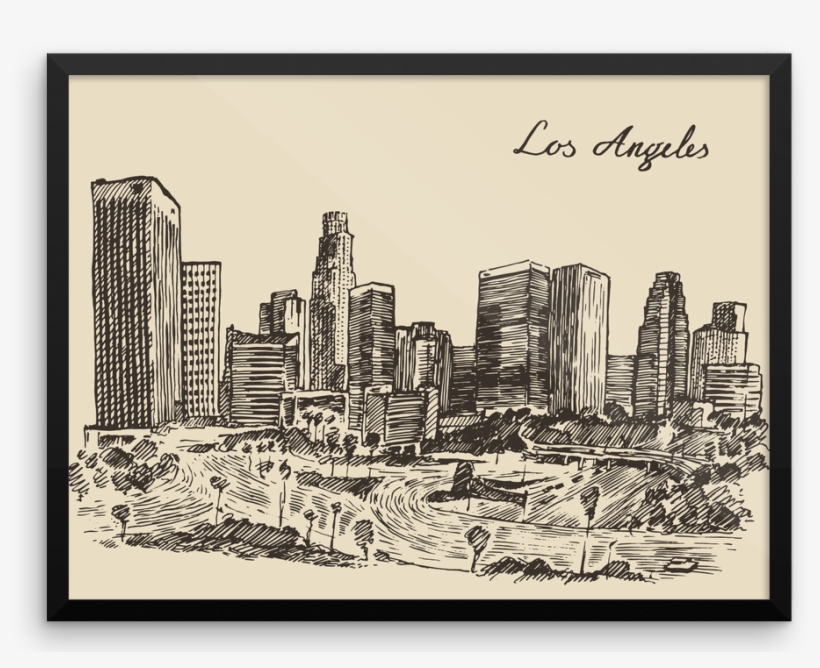 New York Skyline, Printable Art, New York Silhouette, - Los Angeles Skyline, transparent png #482775