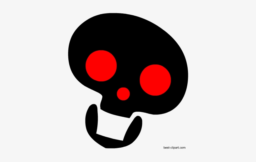 Scary Skull With Red Eyes Free Clipart - Clip Art - Free Transparent ...