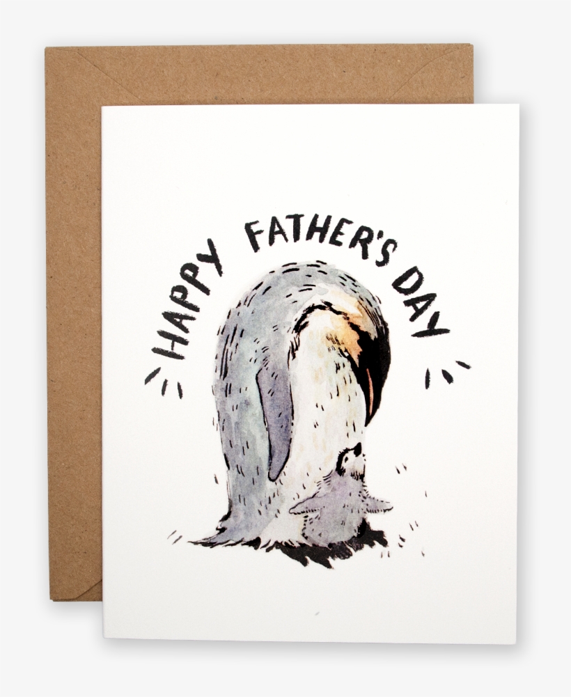 Happy Father S Day Penguin Greeting Card Free Transparent Png Download Pngkey