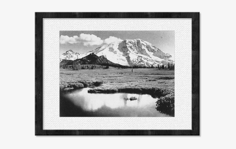 Mountain Lake Framed Print - Free Transparent Png Download - Pngkey