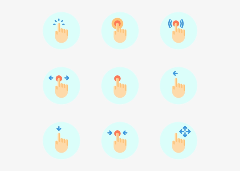 Gesture Set - Icon, transparent png #4876659