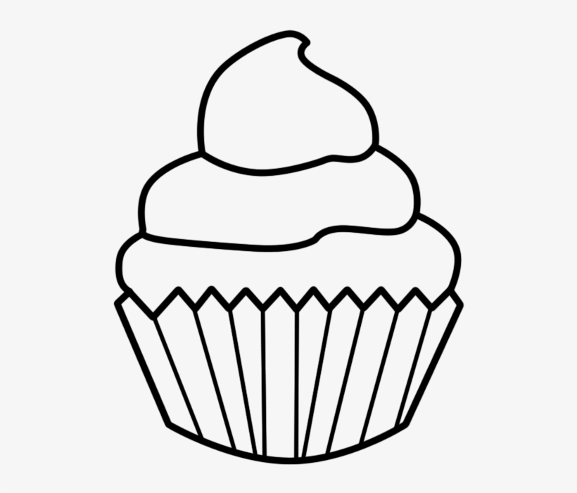 warm gradient line drawing cartoon cupcake with face 8579949 Vector Art at  Vecteezy