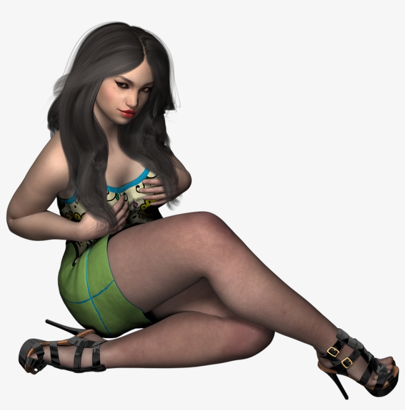 Plus Size Sexy Girl Woman Pose Png Image - Plus Size Sexy Girls Png, transparent png #4902778