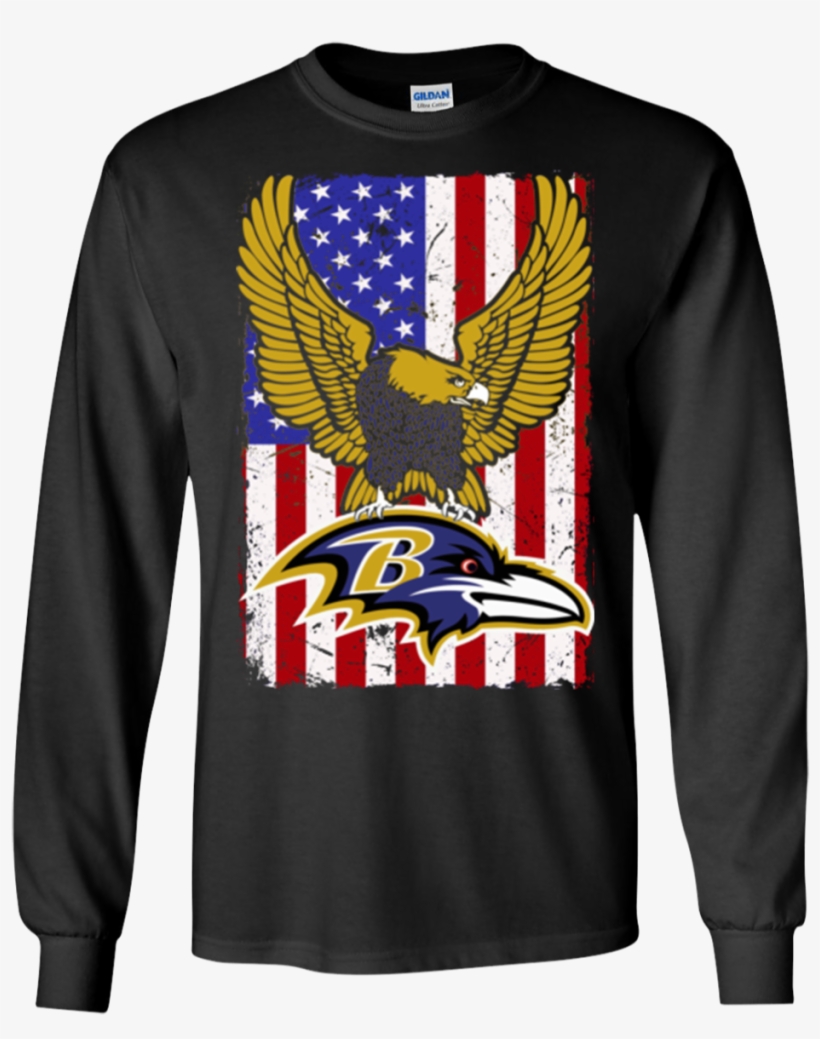 Flag Usa Ravens Logo Team Baltimore Ravens Hoodies - Baltimore Ravens Shirts Flag Usa Ravens Logo Team T-shirts, transparent png #4913485