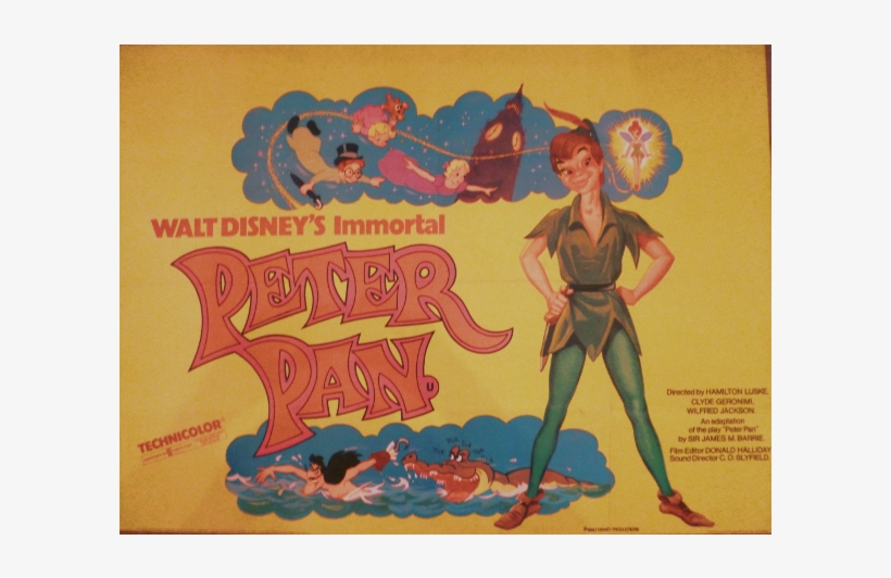 Peter Pan Original Movie Poster - Peter Pan - Free Transparent PNG ...