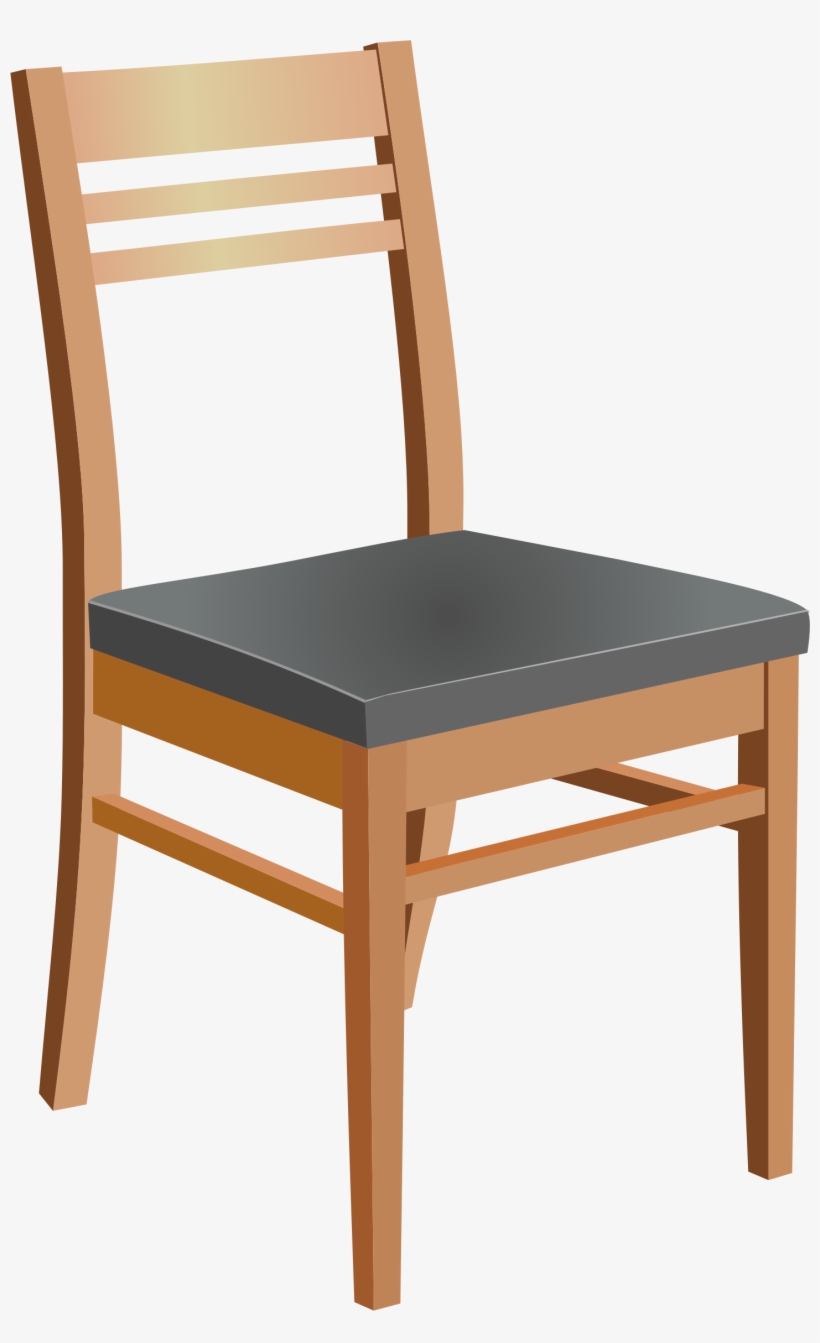 стул деревянный на металлическом каркасе