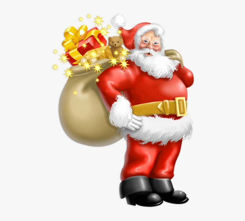 Picture Freeuse Download Transparent Claus With Gifts Santa