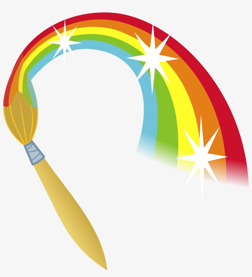 5 56499 Paint Brushes With Paint On Them Rainbow Paint 