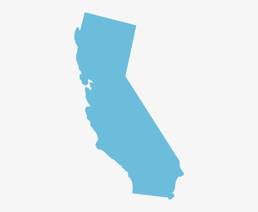 Transparent Ca Outline - California State Outline Blue - Free ...