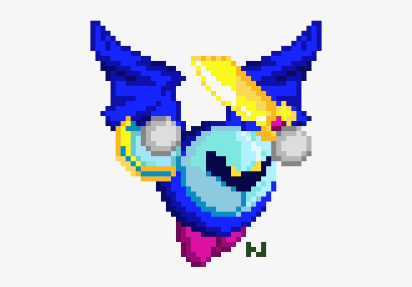 Meta Knight - Pixel Art - Free Transparent PNG Download - PNGkey