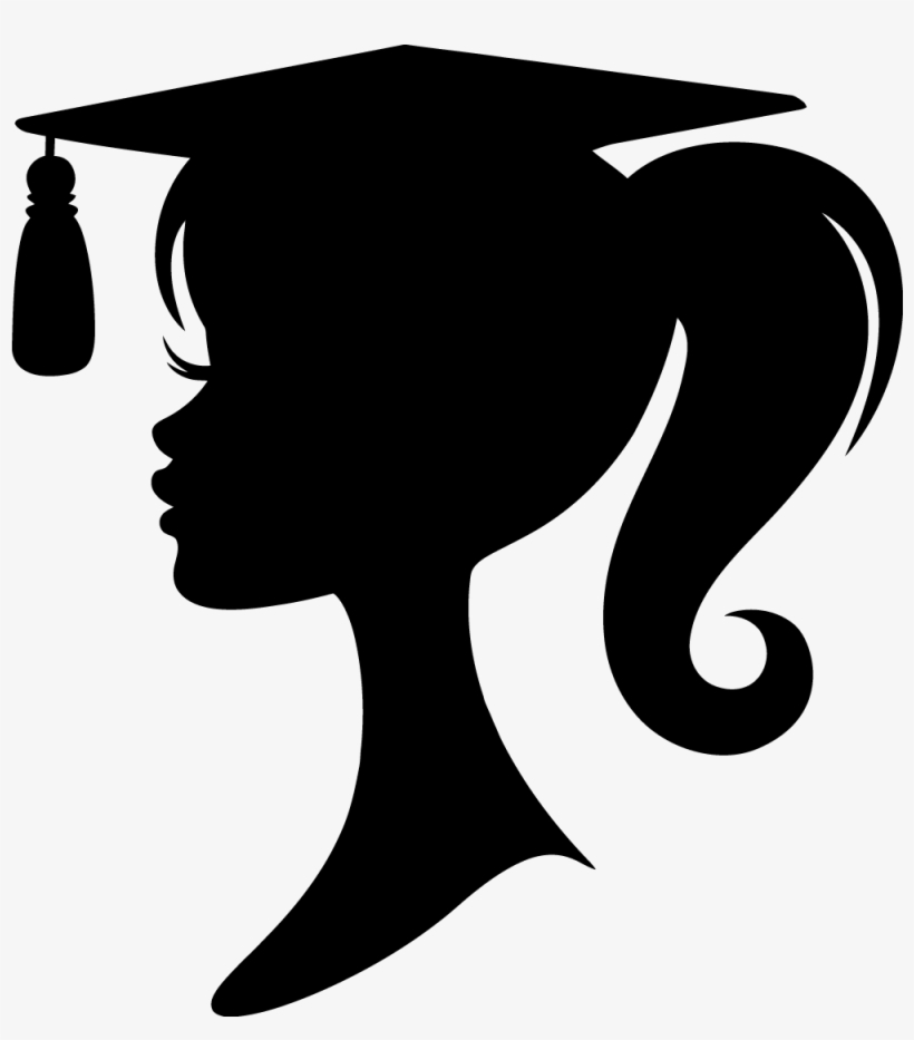 Graduation Girl Silhouette Clip Art