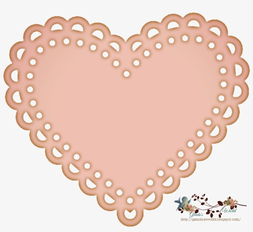 Download My Pink Lace Heart Free Transparent Png Download Pngkey