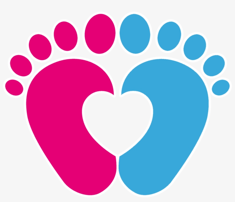 Pink Baby Footprints Png Image Black And White - Baby Feet ...
