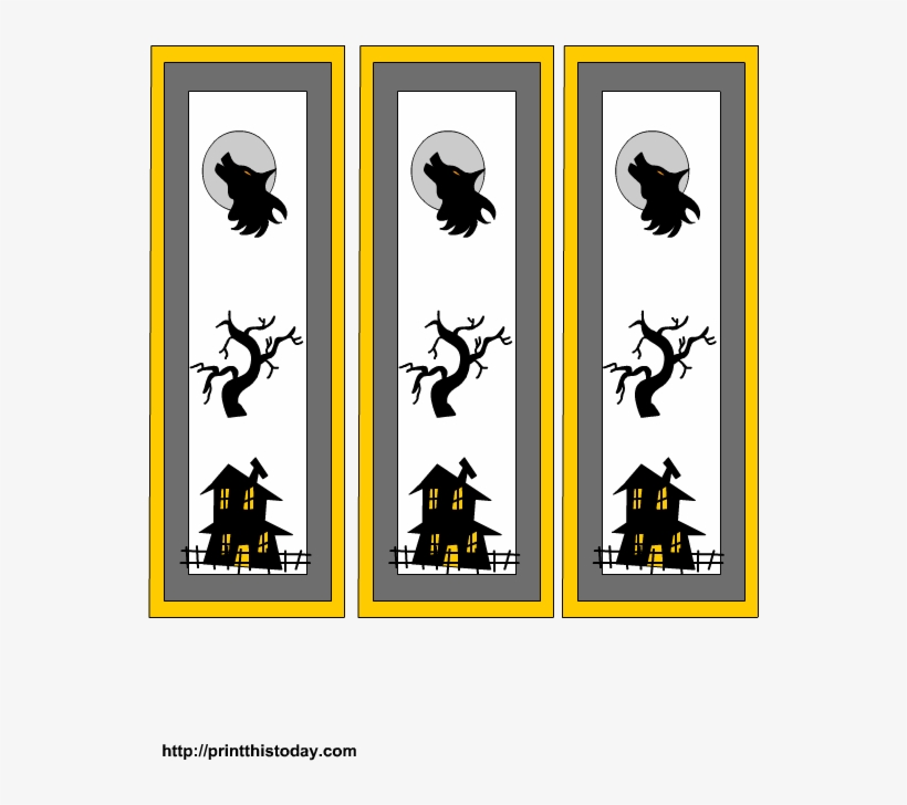 free printable halloween bookmarks halloween vector free transparent png download pngkey