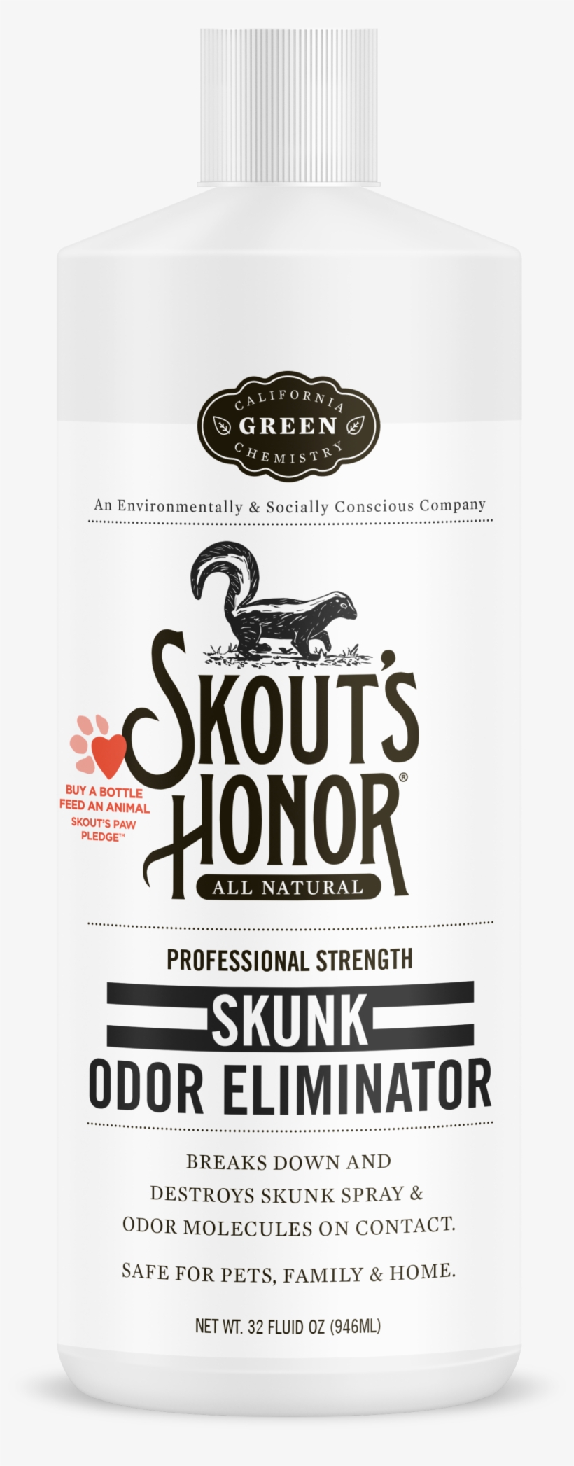 Skouts Honor Stain & Odor Remover (32 Fl Oz), transparent png #511332
