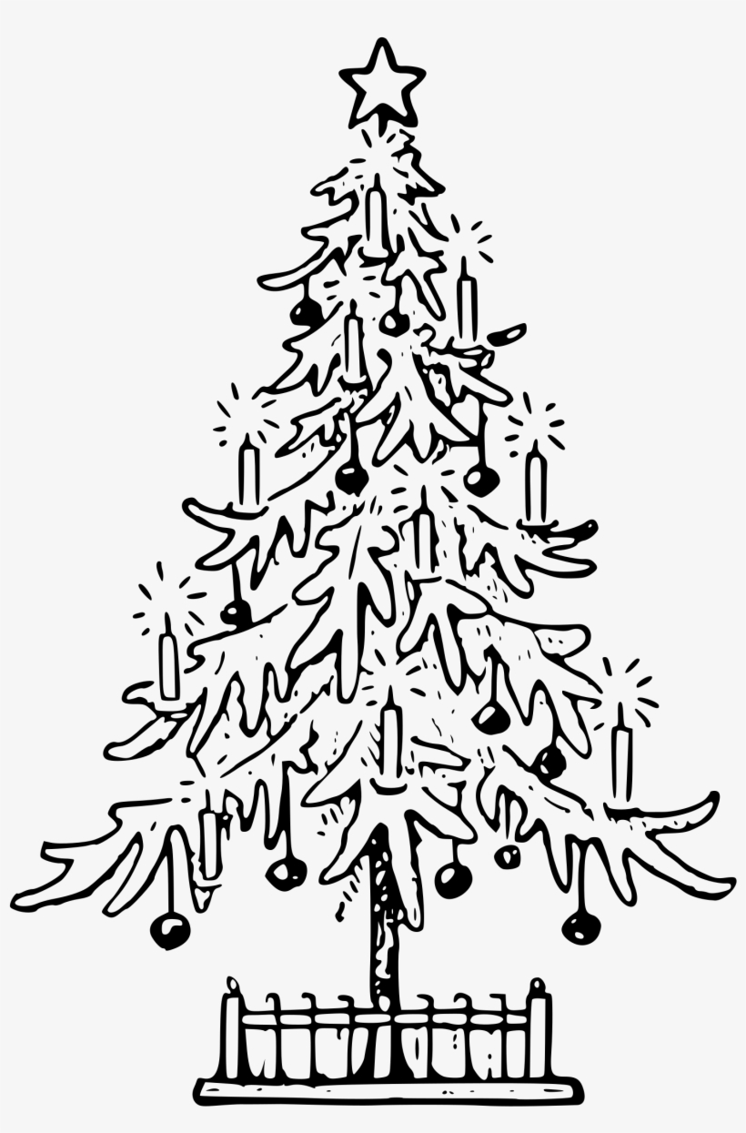 Christmas Tree Outline Clipart