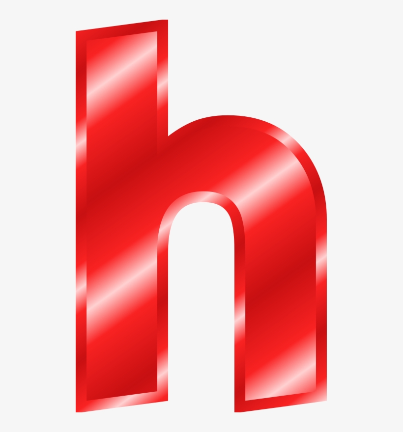 Effect Letters Alphabet Red - Red Small Letter H - Free Transparent PNG ...