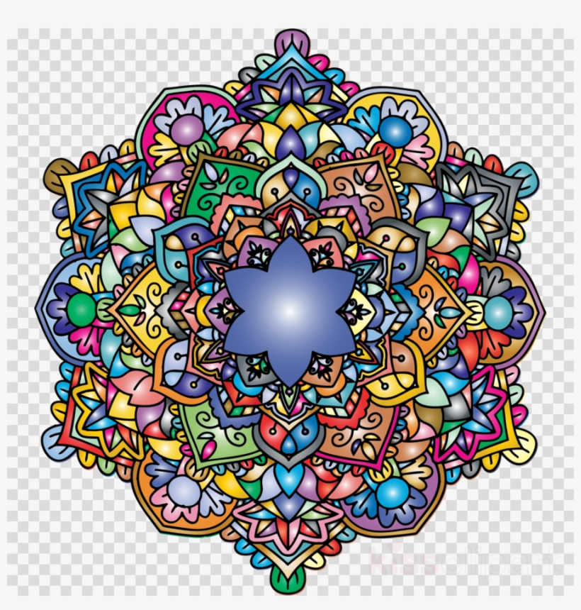 Mandala Clipart Design Coloring Book Paisley & Mandala - Free ...