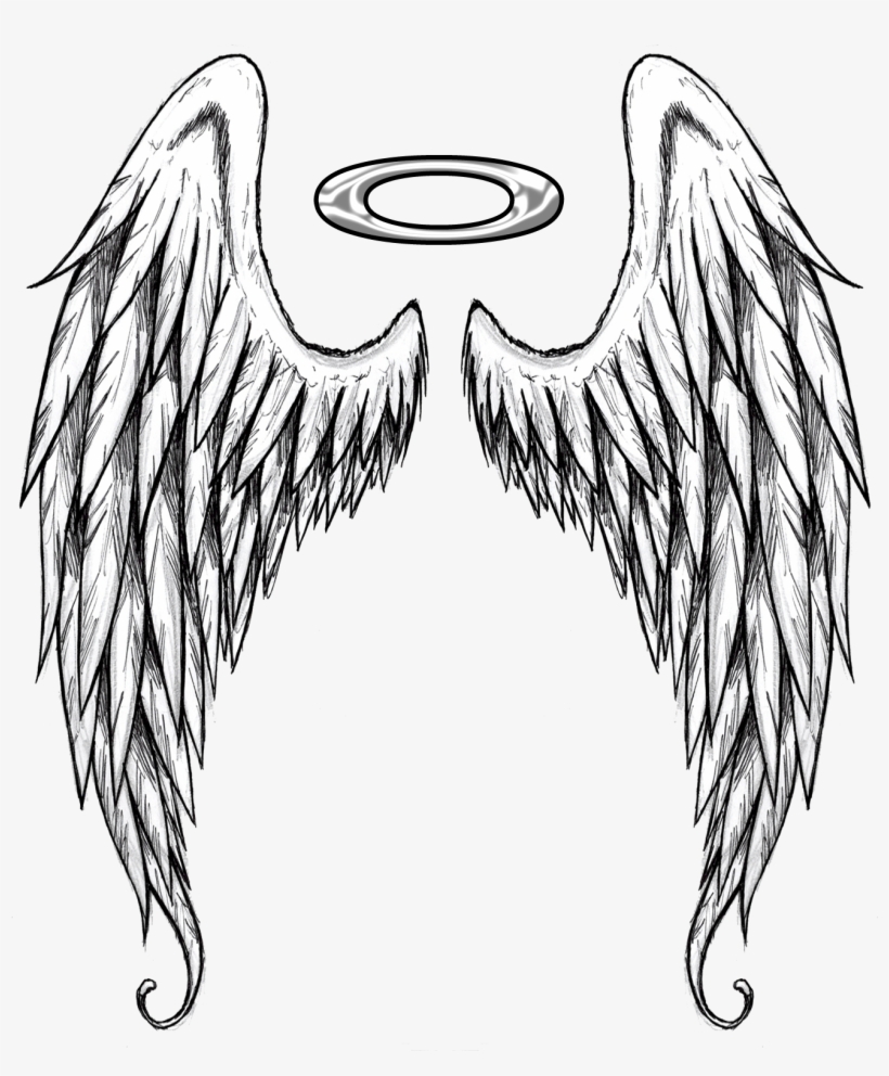 Logo angel wing tattoo design vector 11536065 Vector Art at Vecteezy