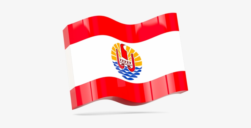 Illustration Of Flag Of French Polynesia - Pin Button Badge: French Polynesia - Polynesian Flag, transparent png #5166909