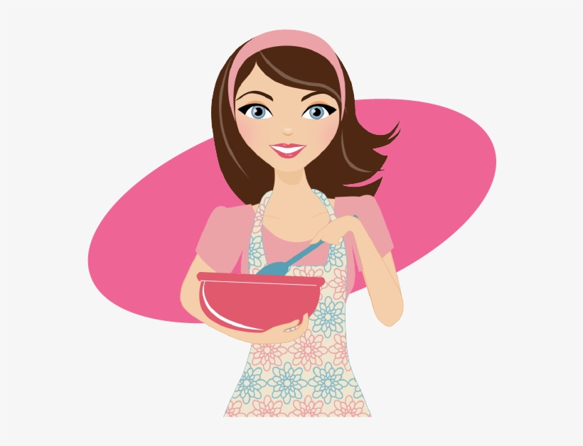 Beautiful Woman Eating An Apple Clipart - Girl Cooking Cake Clipart ...