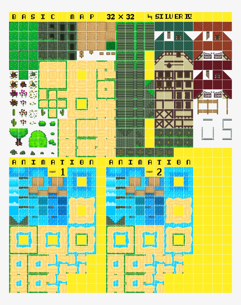 Map Tile V3 - Rpg Tileset - Free Transparent PNG Download - PNGkey