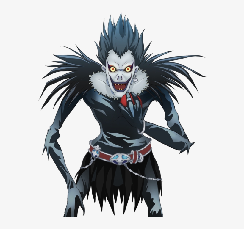 Death Note Ryuk Png Banner Black And White Download - Ryuk Death Note ...